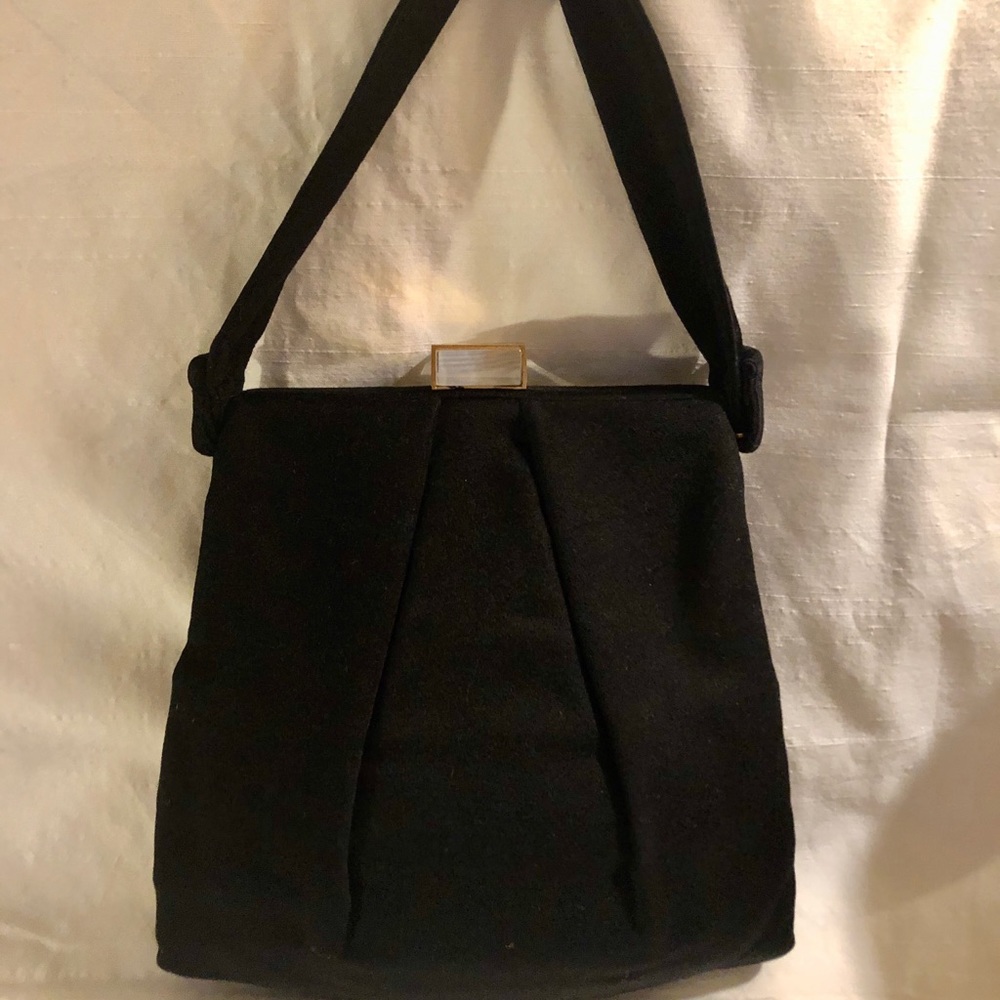 Purse Fabric Evening Satchel Circa 1940s